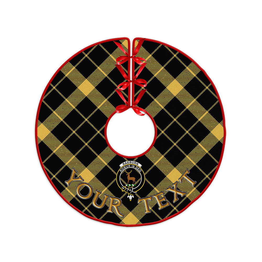 ScotsTee Shop Scottish Raeburn Ancient Clan Crest Tartan Christmas Tree Skirt