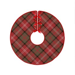ScotsTee Shop Scottish Nisbet (Nisbit) Weathered Clan Crest Tartan Christmas Tree Skirt