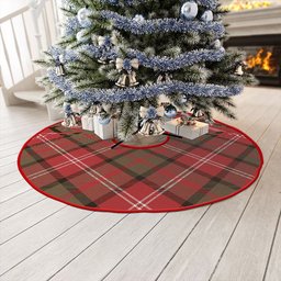 ScotsTee Shop Scottish Nisbet (Nisbit) Weathered Clan Crest Tartan Christmas Tree Skirt
