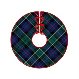 ScotsTee Shop Scottish Syme Modern Clan Crest Tartan Christmas Tree Skirt