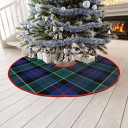 ScotsTee Shop Scottish Syme Modern Clan Crest Tartan Christmas Tree Skirt