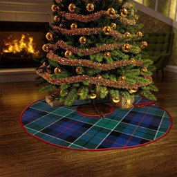 ScotsTee Shop Scottish Syme Modern Clan Crest Tartan Christmas Tree Skirt