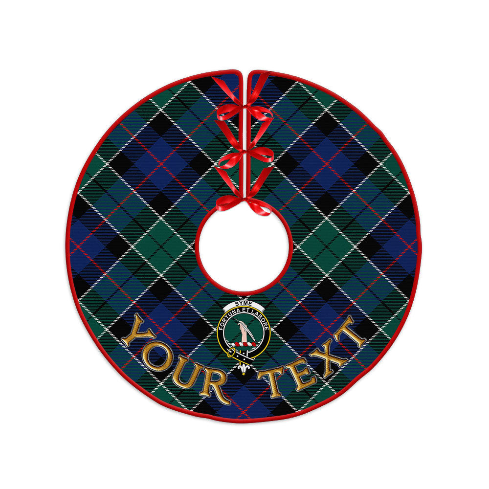 ScotsTee Shop Scottish Syme Modern Clan Crest Tartan Christmas Tree Skirt