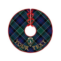 ScotsTee Shop Scottish Syme Modern Clan Crest Tartan Christmas Tree Skirt