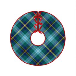 ScotsTee Shop Scottish Porteous Modern Clan Crest Tartan Christmas Tree Skirt
