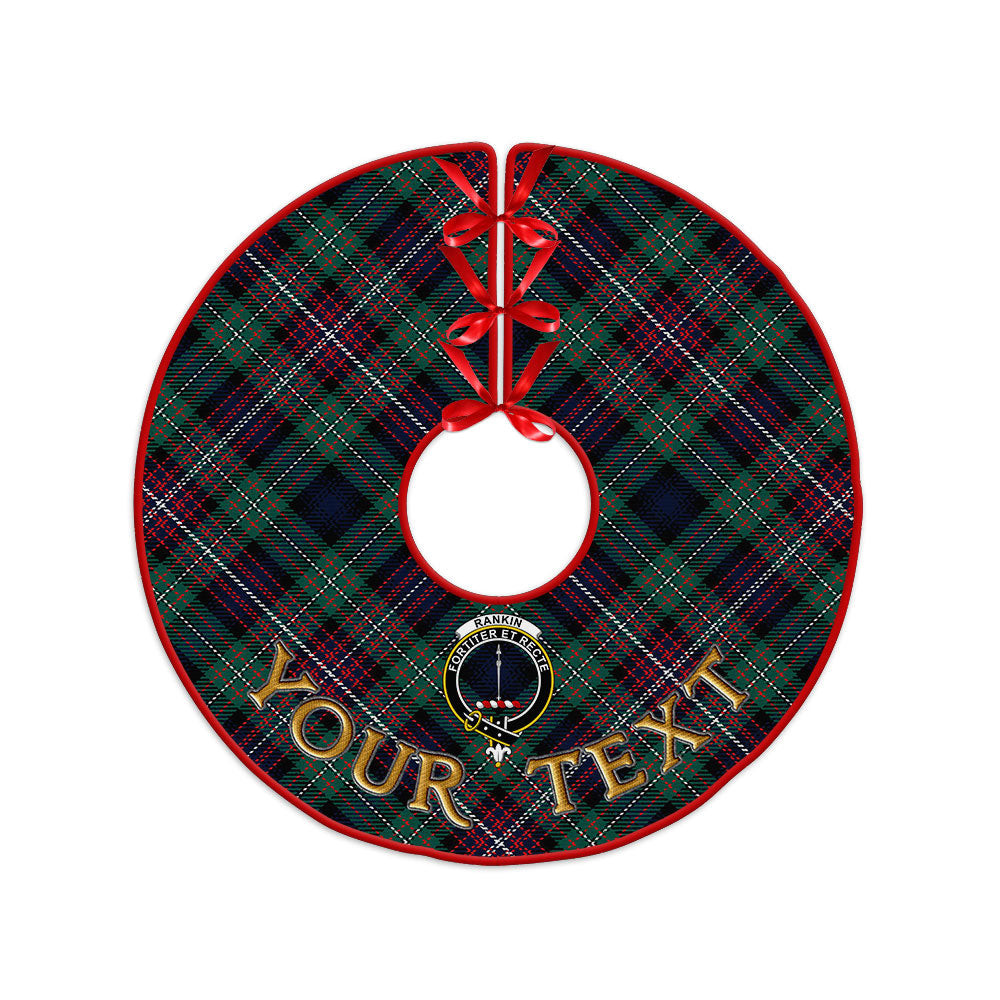 ScotsTee Shop Scottish Rankin (Dalgliesh) Modern Clan Crest Tartan Christmas Tree Skirt