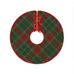 ScotsTee Shop Scottish Ramsay Green Modern Clan Crest Tartan Christmas Tree Skirt