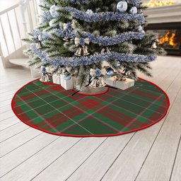 ScotsTee Shop Scottish Ramsay Green Modern Clan Crest Tartan Christmas Tree Skirt