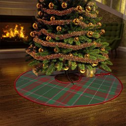 ScotsTee Shop Scottish Ramsay Green Modern Clan Crest Tartan Christmas Tree Skirt