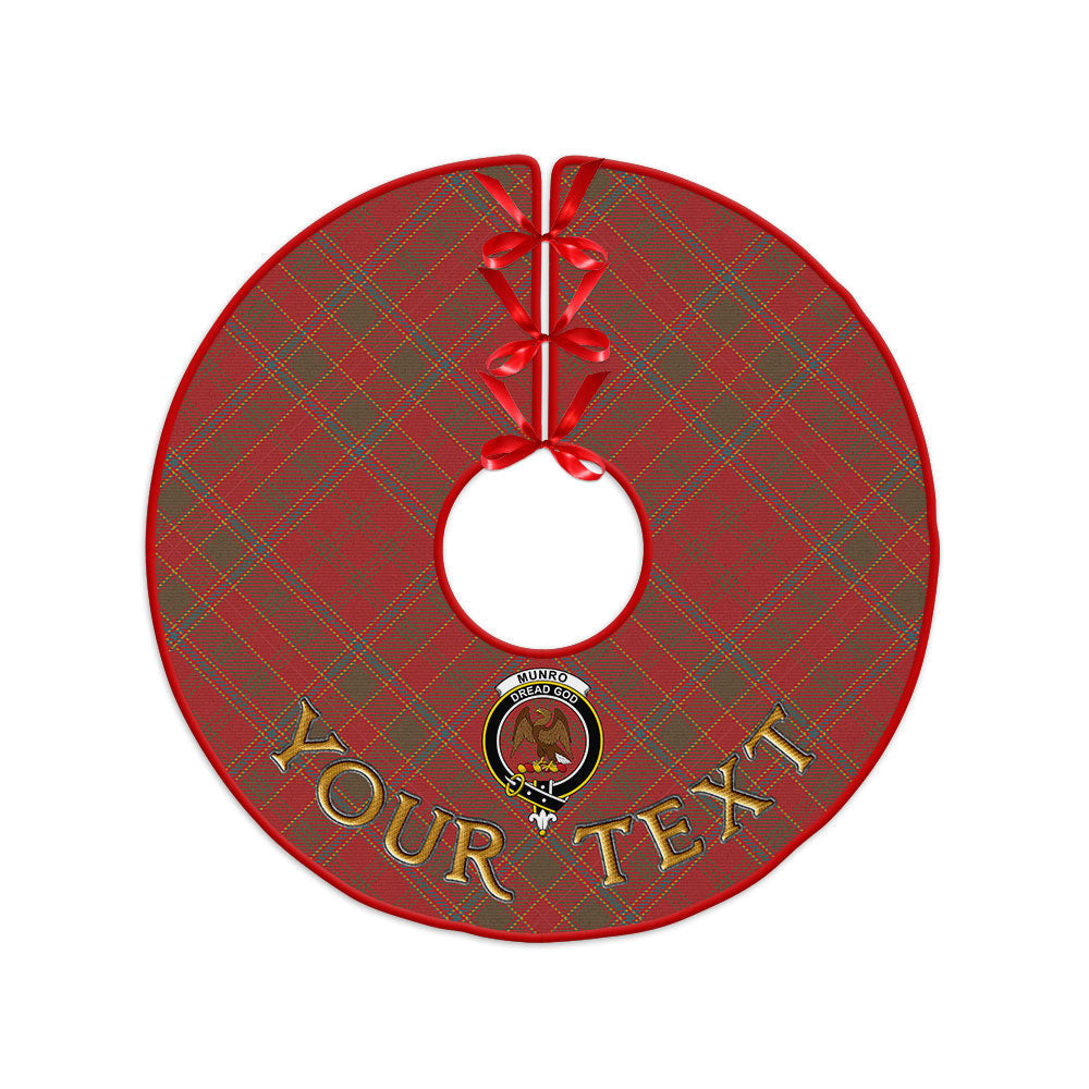 ScotsTee Shop Scottish Munro (Logan) Weathered Clan Crest Tartan Christmas Tree Skirt