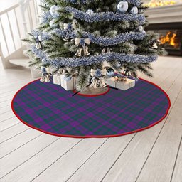 ScotsTee Shop Scottish Rae Modern Clan Crest Tartan Christmas Tree Skirt