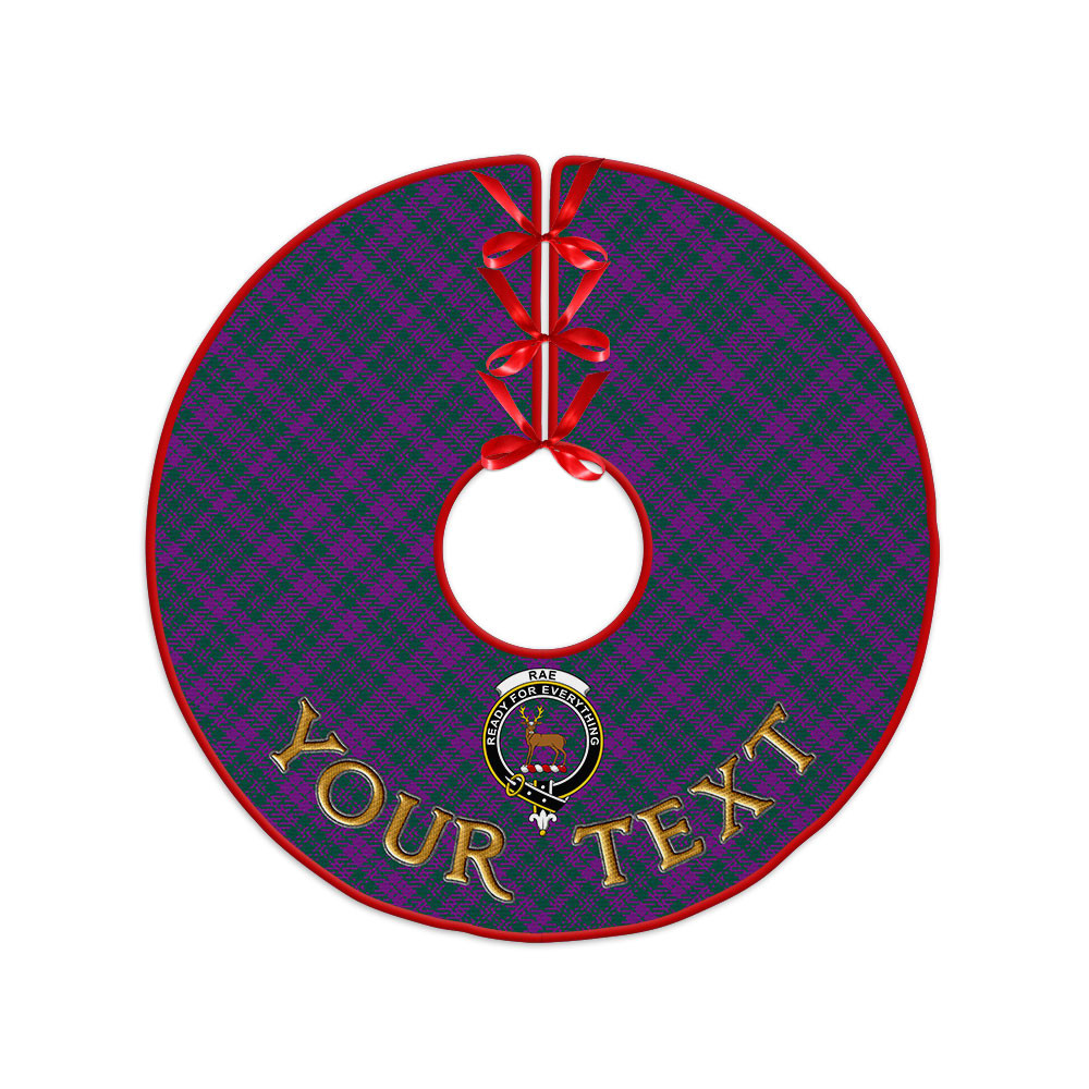ScotsTee Shop Scottish Rae Modern Clan Crest Tartan Christmas Tree Skirt