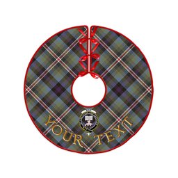 ScotsTee Shop Scottish Reid (Mill City) Weathered Clan Crest Tartan Christmas Tree Skirt
