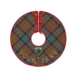 ScotsTee Shop Scottish Muir Weathered Clan Crest Tartan Christmas Tree Skirt
