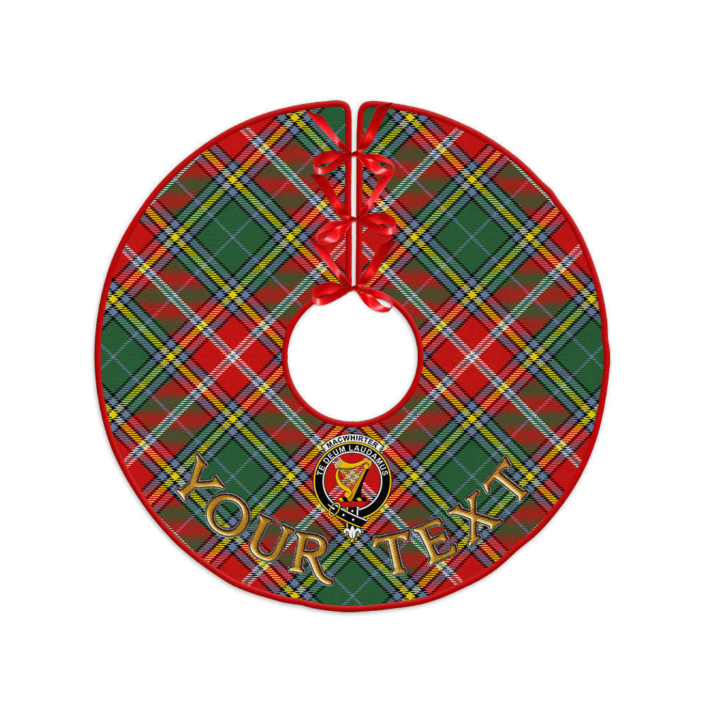 ScotsTee Shop Scottish MacWhirter Modern Clan Crest Tartan Christmas Tree Skirt