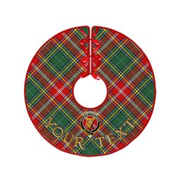 ScotsTee Shop Scottish MacWhirter Modern Clan Crest Tartan Christmas Tree Skirt