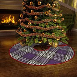 ScotsTee Shop Scottish Napier Weathered Clan Crest Tartan Christmas Tree Skirt
