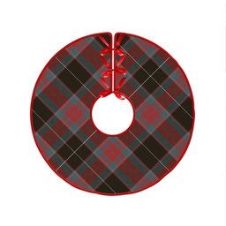 ScotsTee Shop Scottish Ramsay Green Weathered Clan Crest Tartan Christmas Tree Skirt