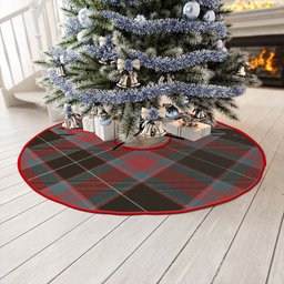ScotsTee Shop Scottish Ramsay Green Weathered Clan Crest Tartan Christmas Tree Skirt