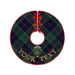 ScotsTee Shop Scottish Strachan Modern Clan Crest Tartan Christmas Tree Skirt