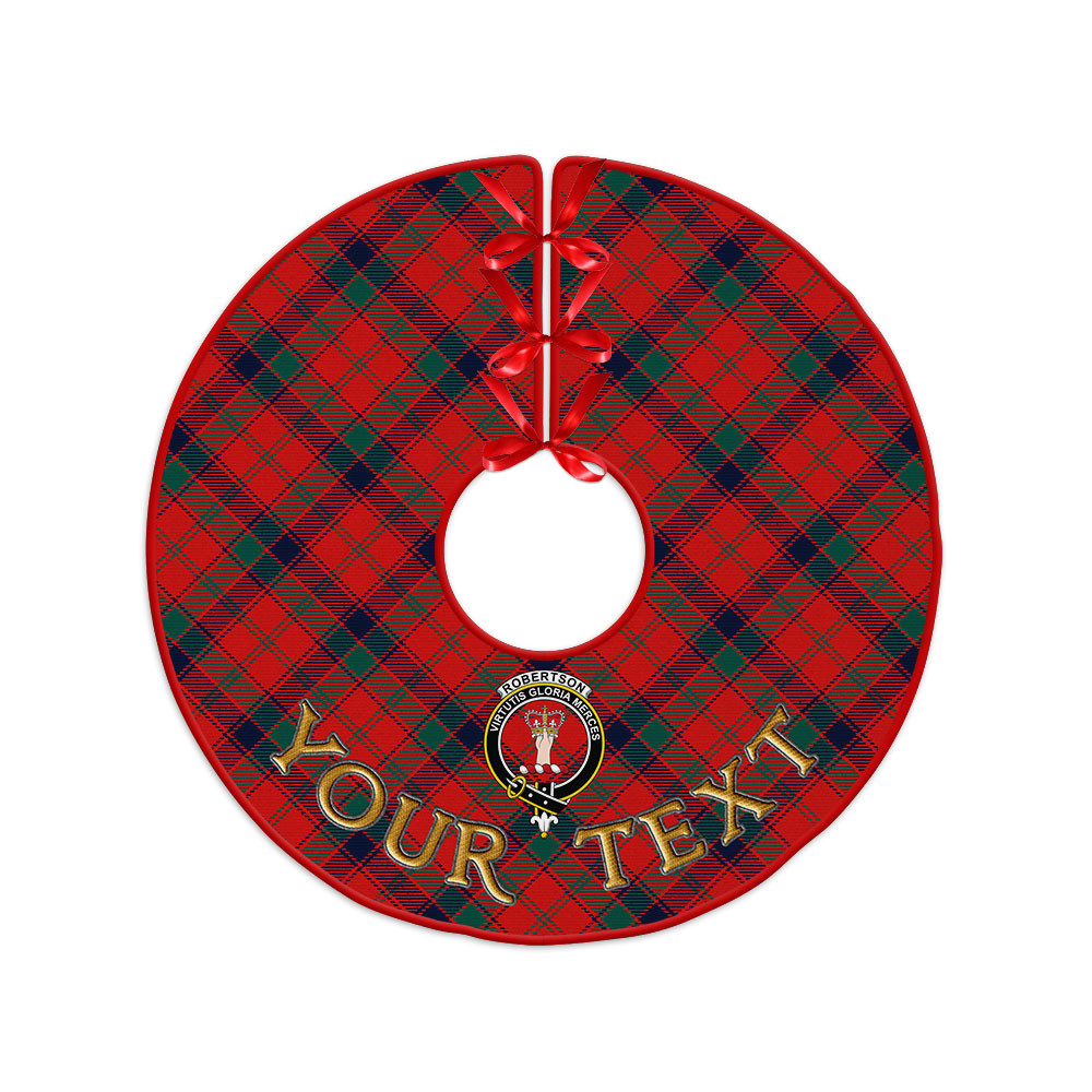 ScotsTee Shop Scottish Robertson Modern Clan Crest Tartan Christmas Tree Skirt