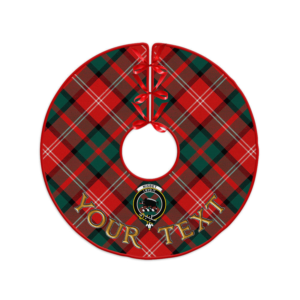 ScotsTee Shop Scottish Nisbet (Nisbit) Modern Clan Crest Tartan Christmas Tree Skirt