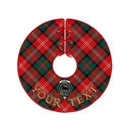 ScotsTee Shop Scottish Nisbet (Nisbit) Modern Clan Crest Tartan Christmas Tree Skirt