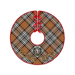 ScotsTee Shop Scottish Napier Rose Modern Clan Crest Tartan Christmas Tree Skirt