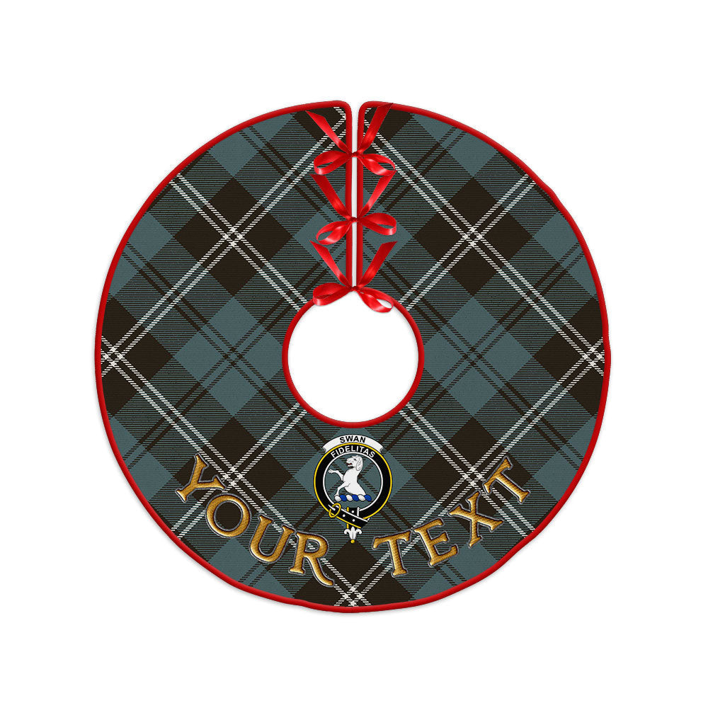 ScotsTee Shop Scottish Swan Weathered Clan Crest Tartan Christmas Tree Skirt