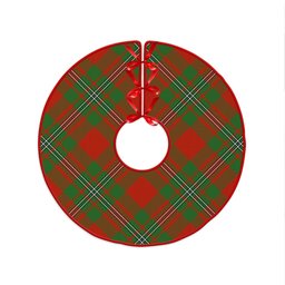 ScotsTee Shop Scottish Strang Modern Clan Crest Tartan Christmas Tree Skirt