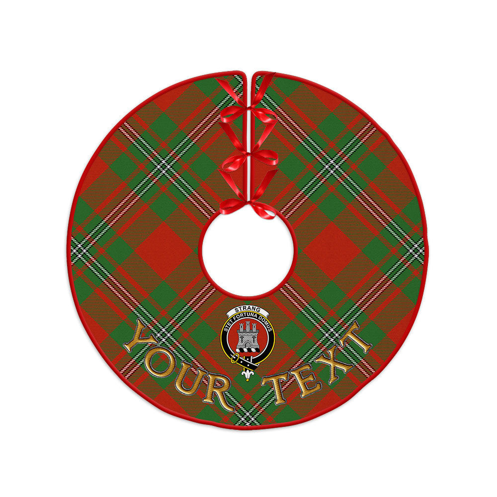 ScotsTee Shop Scottish Strang Modern Clan Crest Tartan Christmas Tree Skirt