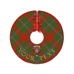 ScotsTee Shop Scottish Strang Modern Clan Crest Tartan Christmas Tree Skirt