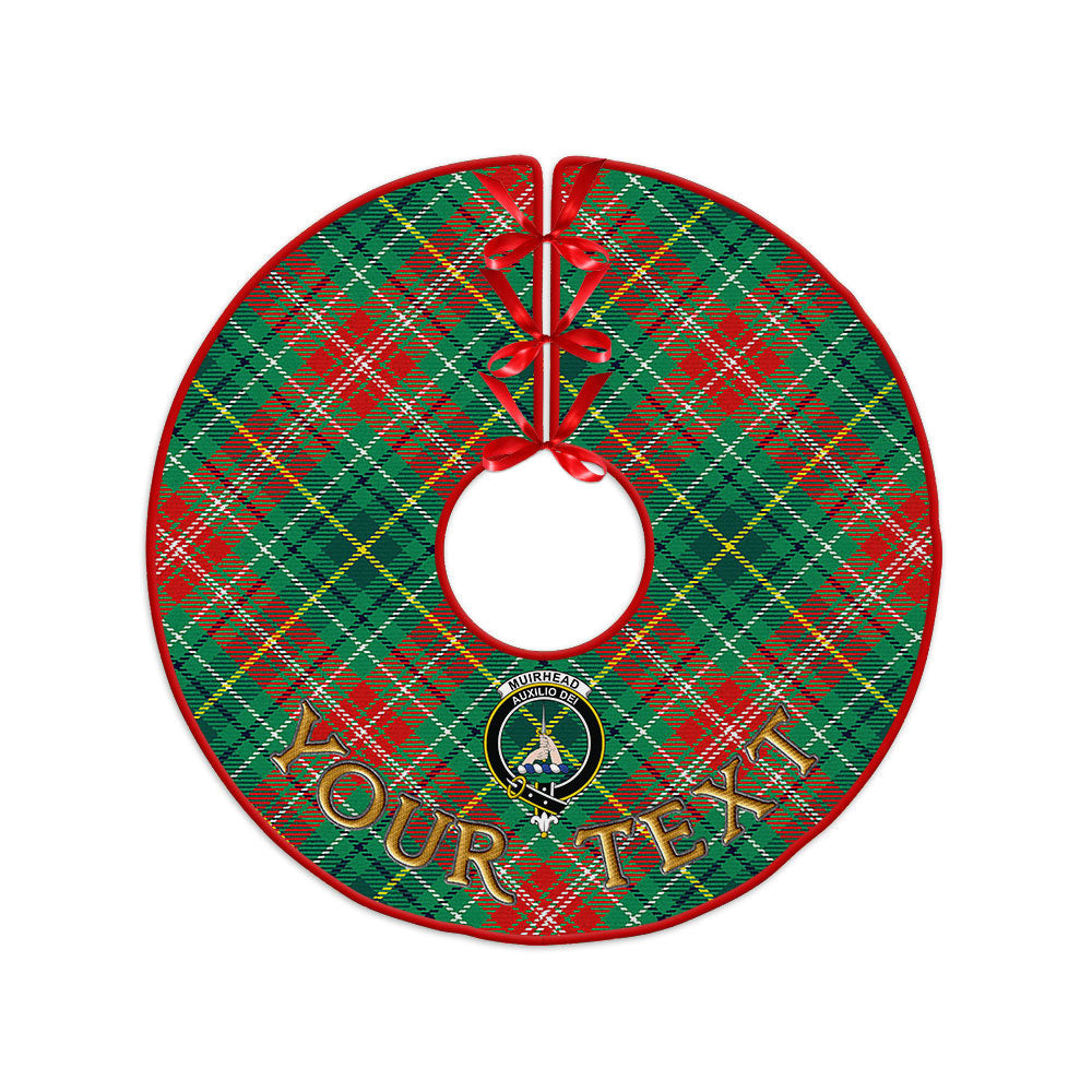 ScotsTee Shop Scottish Muirhead Modern Clan Crest Tartan Christmas Tree Skirt