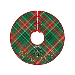 ScotsTee Shop Scottish Muirhead Modern Clan Crest Tartan Christmas Tree Skirt