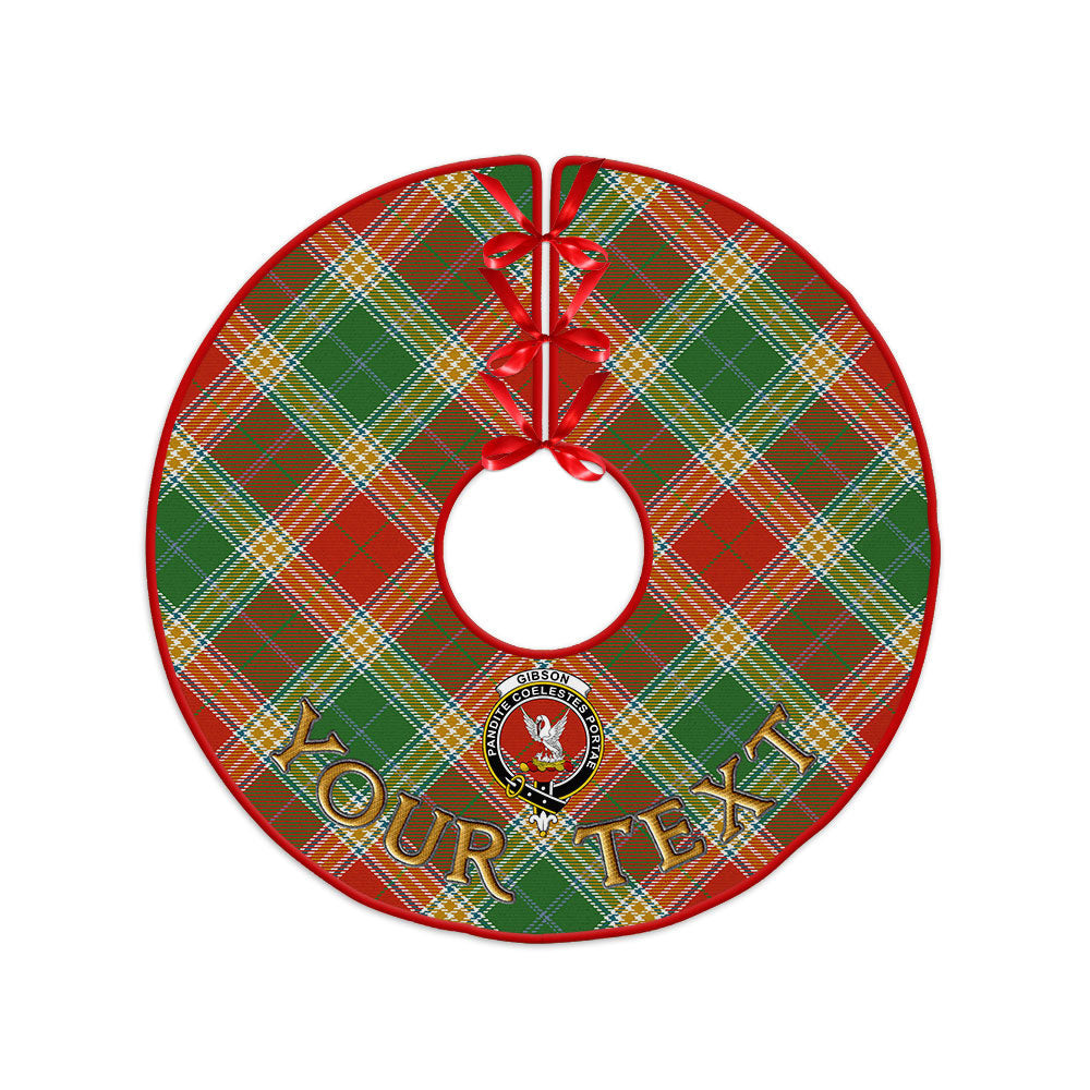 ScotsTee Shop Scottish Gibson (Gibbs) Ancient Clan Crest Tartan Christmas Tree Skirt