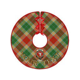 ScotsTee Shop Scottish Gibson (Gibbs) Ancient Clan Crest Tartan Christmas Tree Skirt