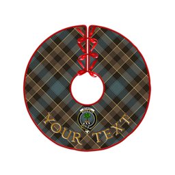 ScotsTee Shop Scottish Mowat Weathered Clan Crest Tartan Christmas Tree Skirt