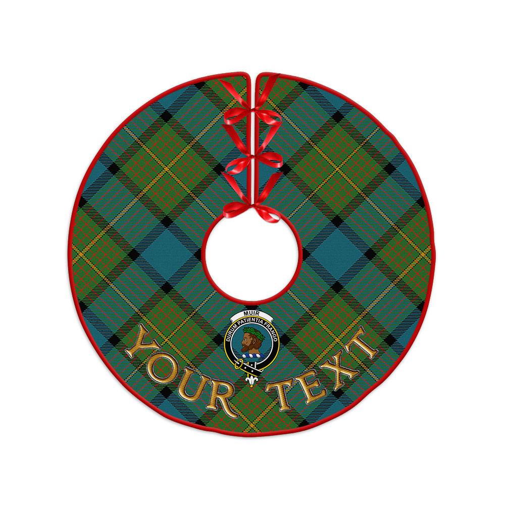 ScotsTee Shop Scottish Muir Ancient Clan Crest Tartan Christmas Tree Skirt