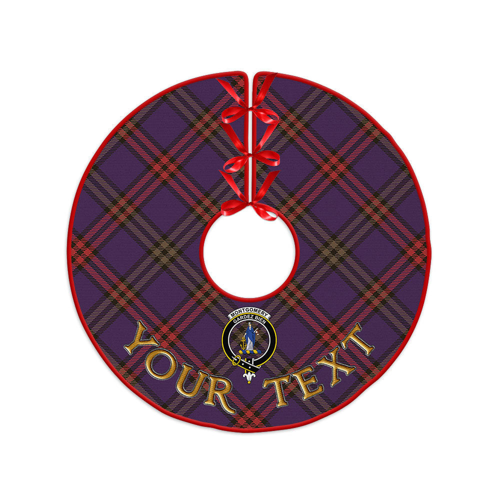 ScotsTee Shop Scottish Montgomery Weathered Clan Crest Tartan Christmas Tree Skirt