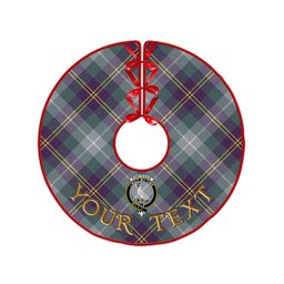 ScotsTee Shop Scottish Porteous Weathered Clan Crest Tartan Christmas Tree Skirt