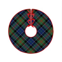 ScotsTee Shop Scottish Paterson Modern Clan Crest Tartan Christmas Tree Skirt