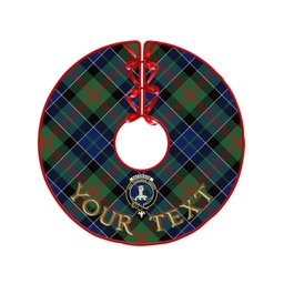 ScotsTee Shop Scottish Paterson Modern Clan Crest Tartan Christmas Tree Skirt