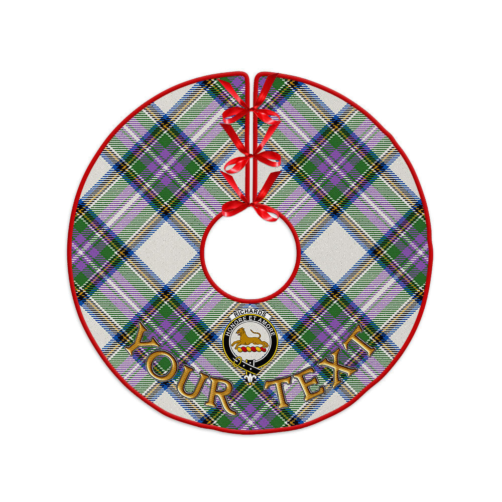 ScotsTee Shop Scottish Richards (Pritchard) Ancient Clan Crest Tartan Christmas Tree Skirt