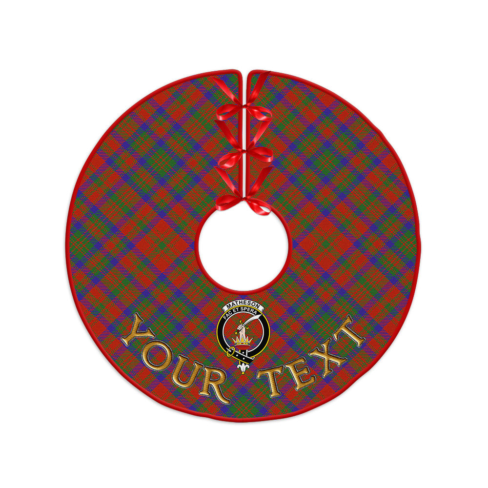 ScotsTee Shop Scottish Matheson Ancient Clan Crest Tartan Christmas Tree Skirt