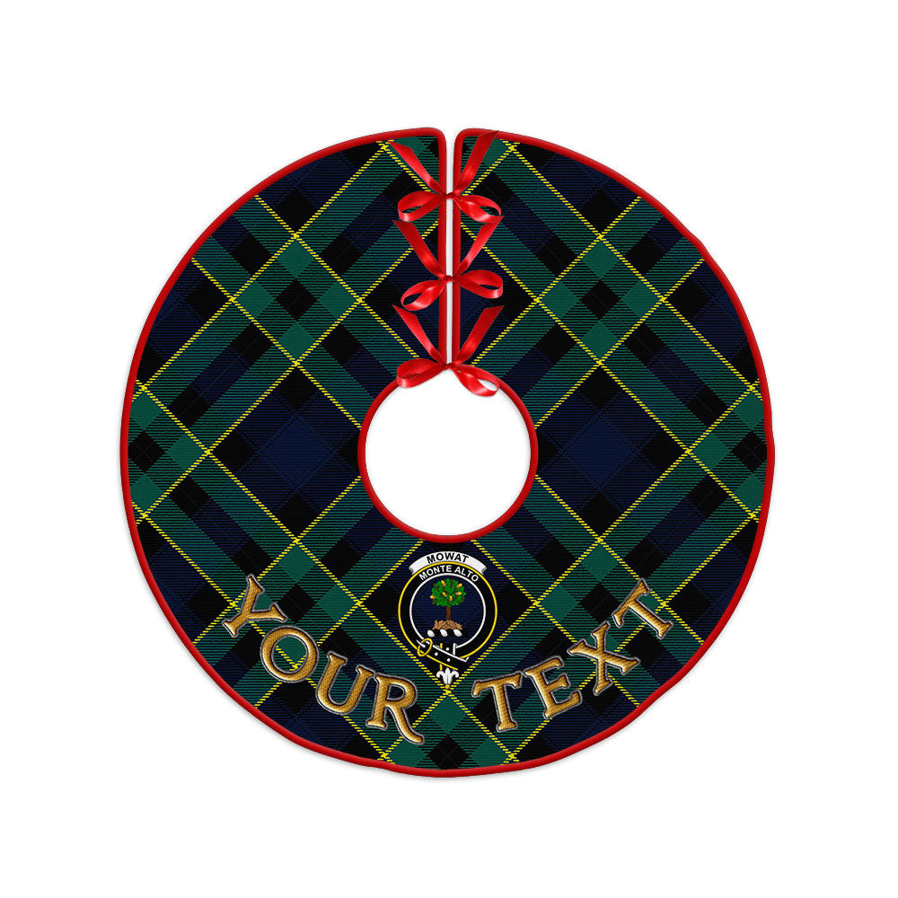 ScotsTee Shop Scottish Mowat Modern Clan Crest Tartan Christmas Tree Skirt