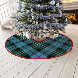 ScotsTee Shop Scottish Melville Modern Clan Crest Tartan Christmas Tree Skirt
