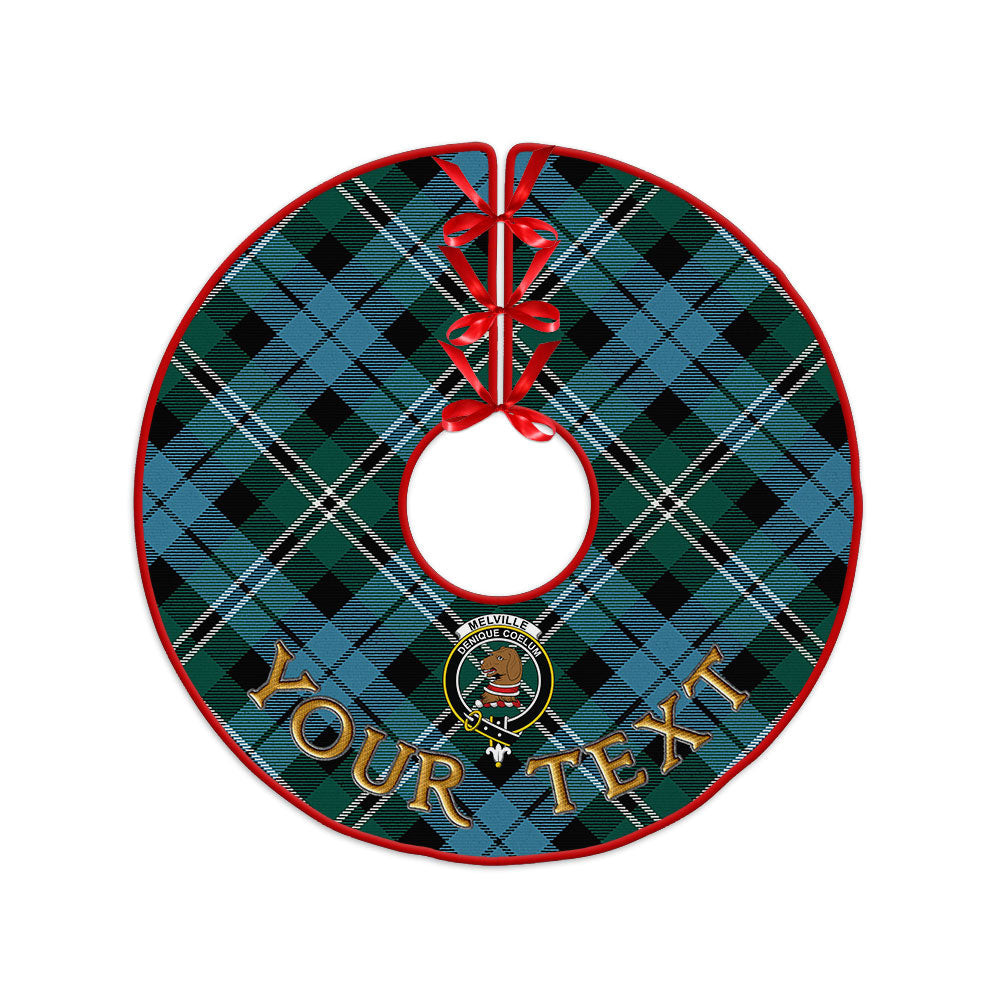 ScotsTee Shop Scottish Melville Modern Clan Crest Tartan Christmas Tree Skirt