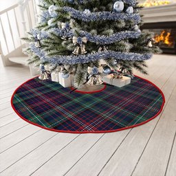 ScotsTee Shop Scottish Rankin Modern Clan Crest Tartan Christmas Tree Skirt