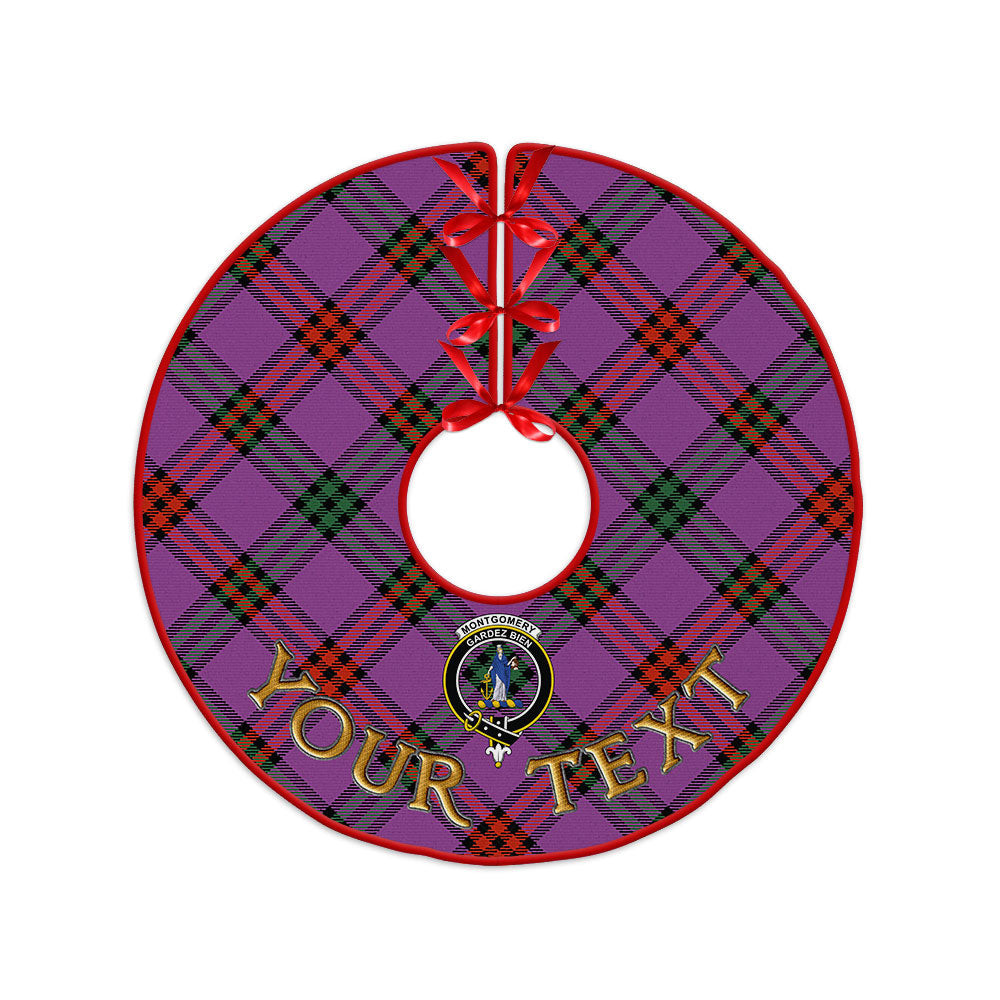 ScotsTee Shop Scottish Montgomery Ancient Clan Crest Tartan Christmas Tree Skirt