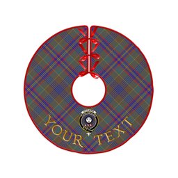 ScotsTee Shop Scottish Pitcairn Hunting Weathered Clan Crest Tartan Christmas Tree Skirt